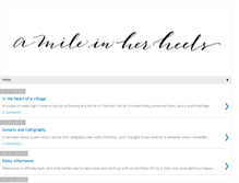 Tablet Screenshot of amileinherheels.com